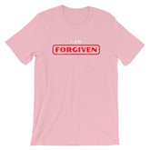 I Am Forgiven CCA Jesus Christian Faith Bible Apparel Jesus Christian Bible Faith Quotes Scriptures Shirt EternalChristianTees Pink XX-Large